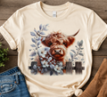 Rustic Highland Cow T-Shirt