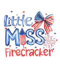 Little Miss Firecracker DTF Transfer