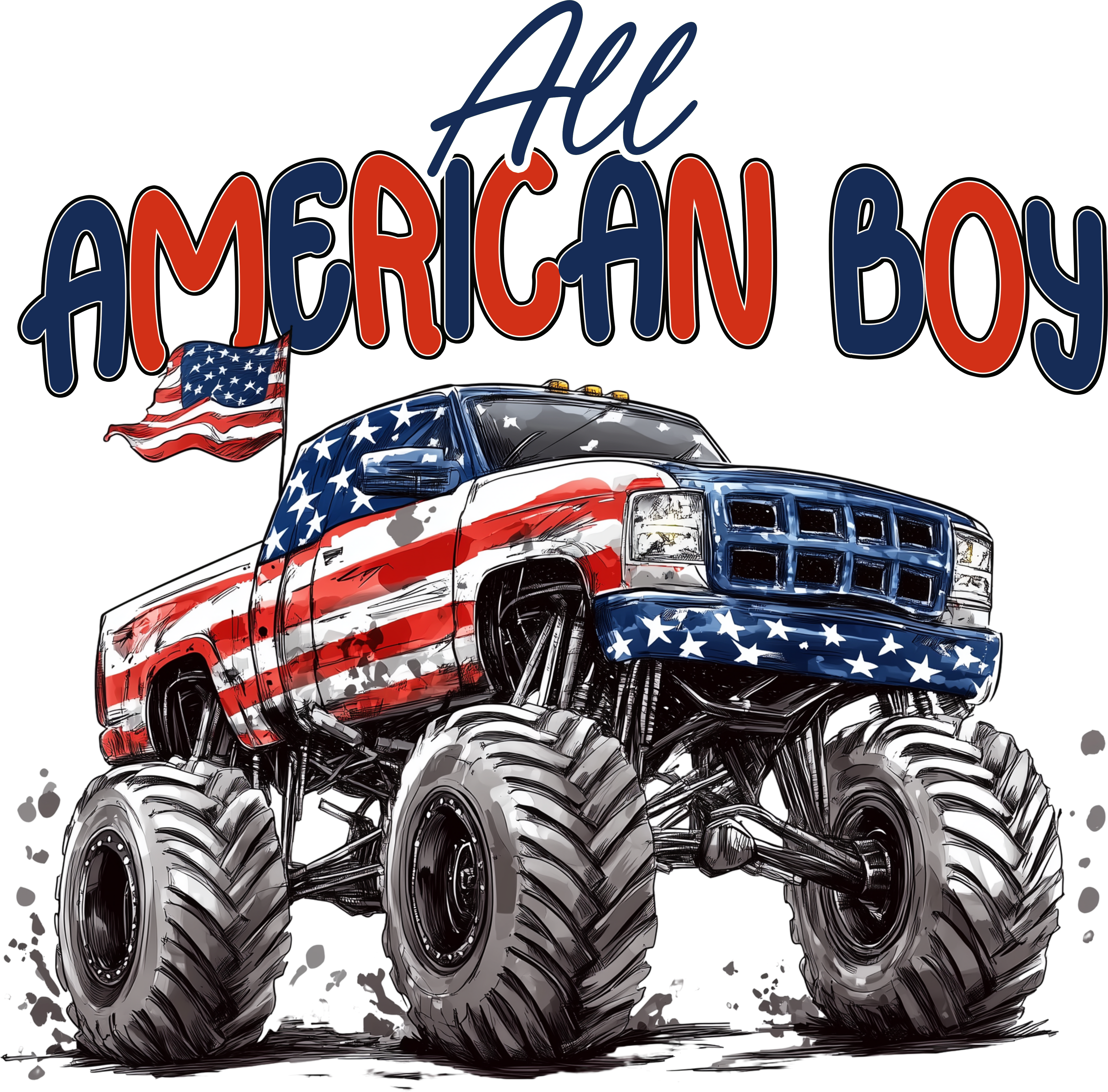 All American Boy DTF Transfer