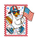 Patriotic Goose Girl DTF Transfer